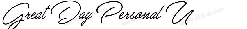 Great Day Personal U字体转换